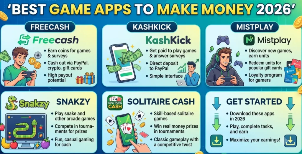 Best Apps to real money earning games 2026 alt