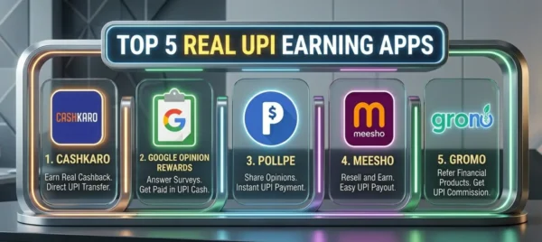 Top 5 Real UPI Earning Apps alt