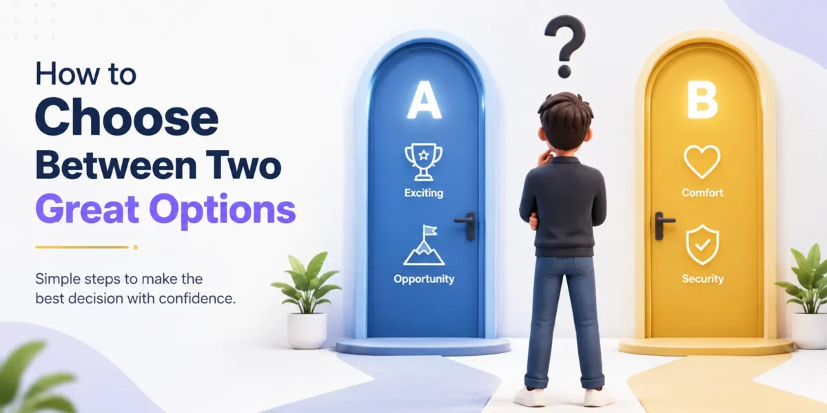 How to Choose Between Two Great Options