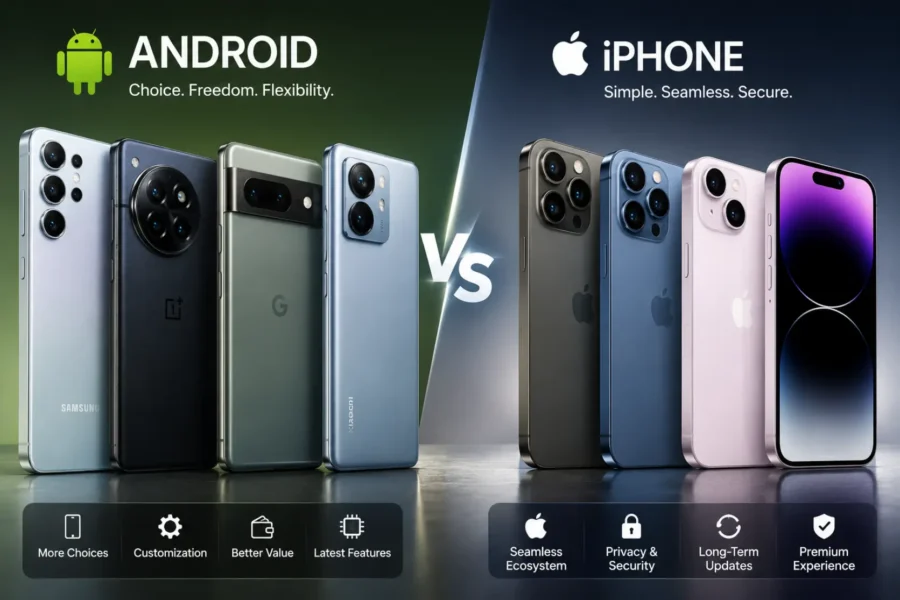 Android vs iPhone alt